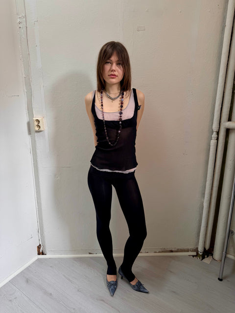 s0124 sheer mesh top