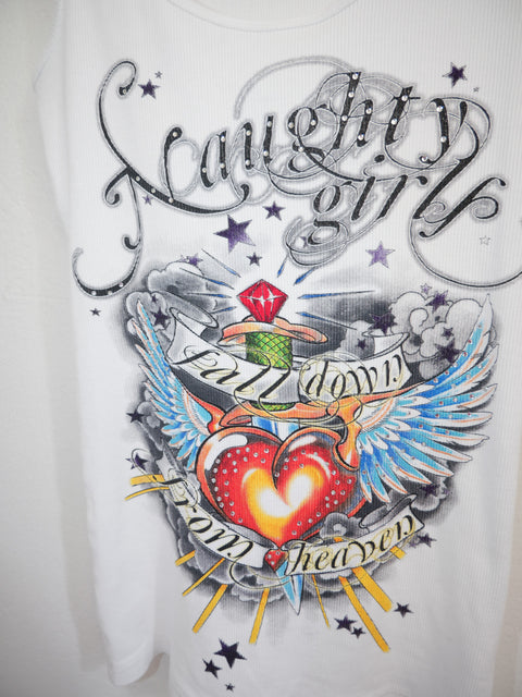 2000's rhinestone graphic tank