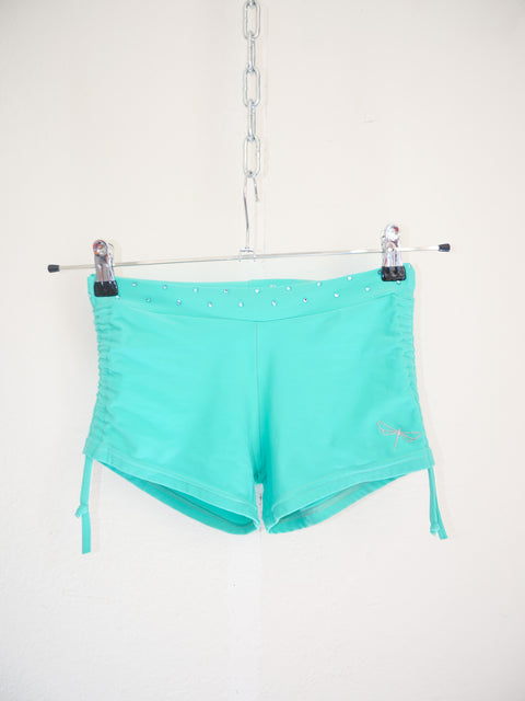 2000's rhinestone swim shorts