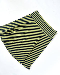 Asymmetric stripe 2000’s midi skirt