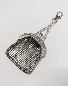 Antique chain mail bag charm