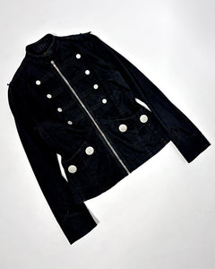 Military marching band large buttons jacket