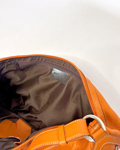 2000’s sporty croissant style bag with corset ties