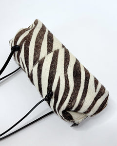 Zebra cowhide 90’s shoulder bag