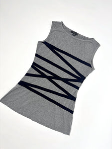 Boat neck sleeveless straps top
