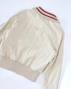 Studded utility flight bomber jacket