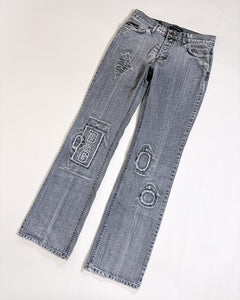 Dolce & Gabbana grey distressed jeans