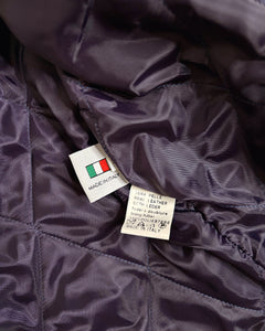 Italian fur trim leather jacket