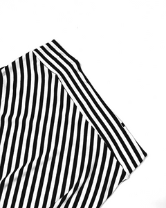 Asymmetric stripe 2000’s midi skirt