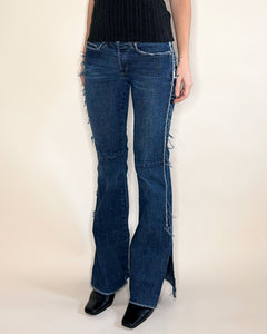 Diesel frayed bootcut jeans