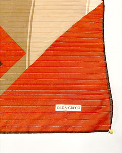 Olga Greco 70’s op art graphic scarf