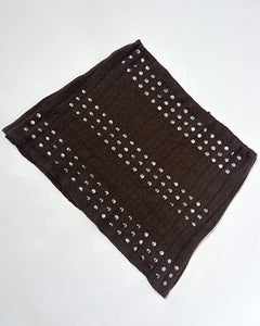 Silver studded knit poncho