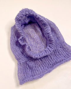 Mohair knit balaclava