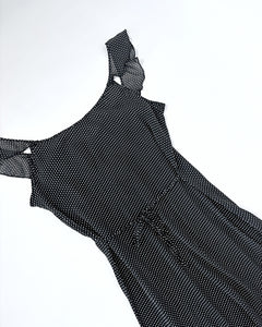 Polkadot midi slip dress