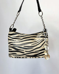 Mother of pearl buttons bag charm