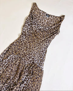 Dolce & Gabbana leopard silk dress