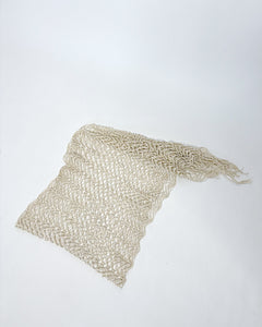 Macrame lace layering scarf