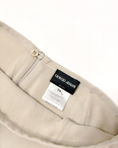 Giorgio Armani 90’s pure silk layered midi skirt