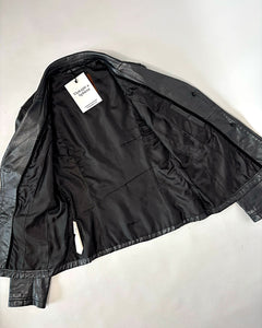 90’s leather blazer jacket