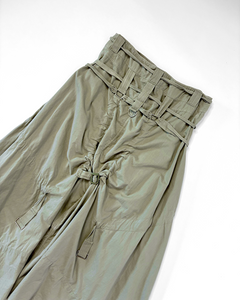 Asymmetric cargo midi skirt