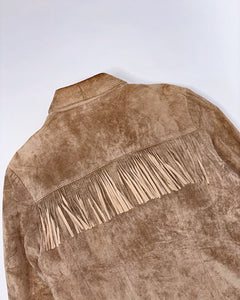Fringe suede 90’s shirt