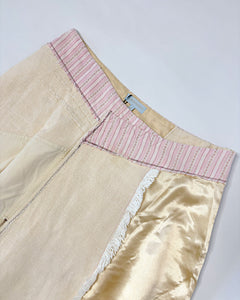 Asymmetric 2000’s butter yellow skirt