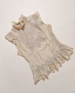 Karen Millen intriciate lace silk top