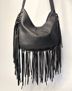 Fringe leather 2000’s large bag