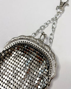 Antique chain mail bag charm