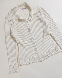 Mother of pearl button cardi