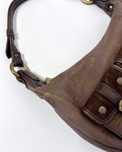 Roberto Cavalli utility pockets monogram bag