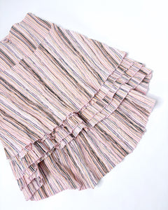 Striped asymmetric 2000’s skirt