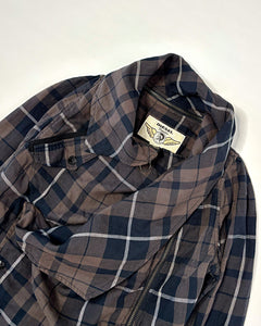 Diesel plaid asymmetric shirt