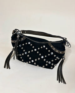 Steve Madden studded baguette bag