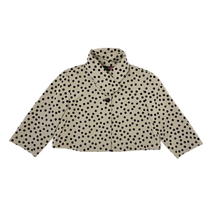 Polkadot quarter sleeve jacket bolero