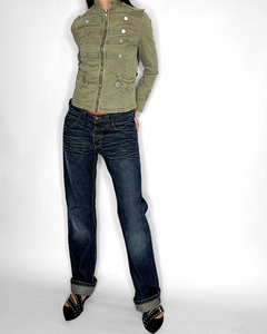 Loose fit dark wash Lee jeans