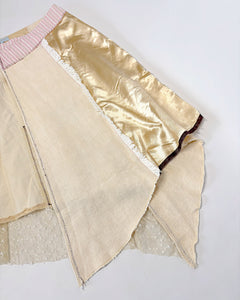 Asymmetric 2000’s butter yellow skirt