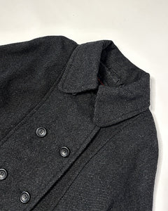 Cape style double breasted swing coat