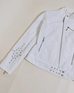 Eyelet studded light jacket