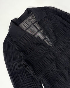 Hook & eye ruched shirt