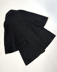 Cape style double breasted swing coat