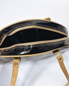 Beige contrasting 2000’s bowling bag