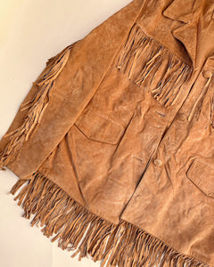 90’s classic style fringe suede jacket