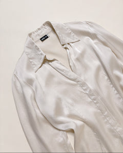 90’s minimalism silk shirt