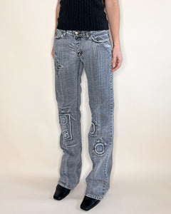 Dolce & Gabbana grey distressed jeans