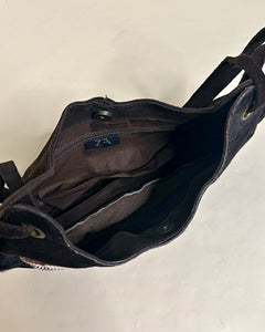 Cow print leather bag