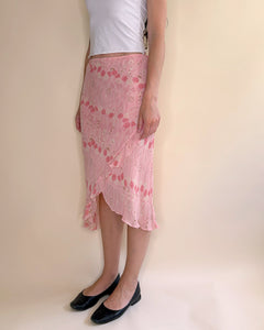 90’s ruffled midi skirt