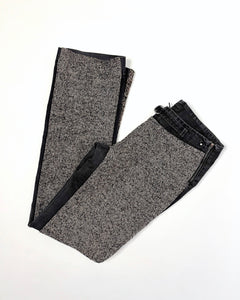 Diesel herringbone wool & denim pants