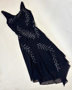 Sequins embroidered slinky dress