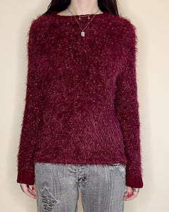 Burgundy mohair sweater